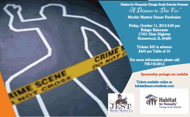 "A Dinner to Die For" Murder Mystery Dinner Fundraiser